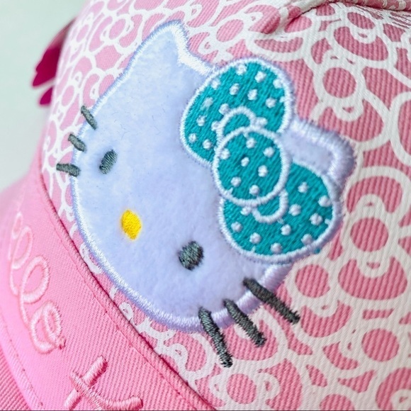 HELLO Kitty Pink Mesh Trucker Hat Women + Girls - Picture 14 of 16
